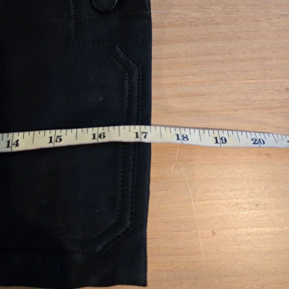 DL1961 Big Kid Girls' Manning Wax Coated Denim Jacket LARGE Black Long Sleeve